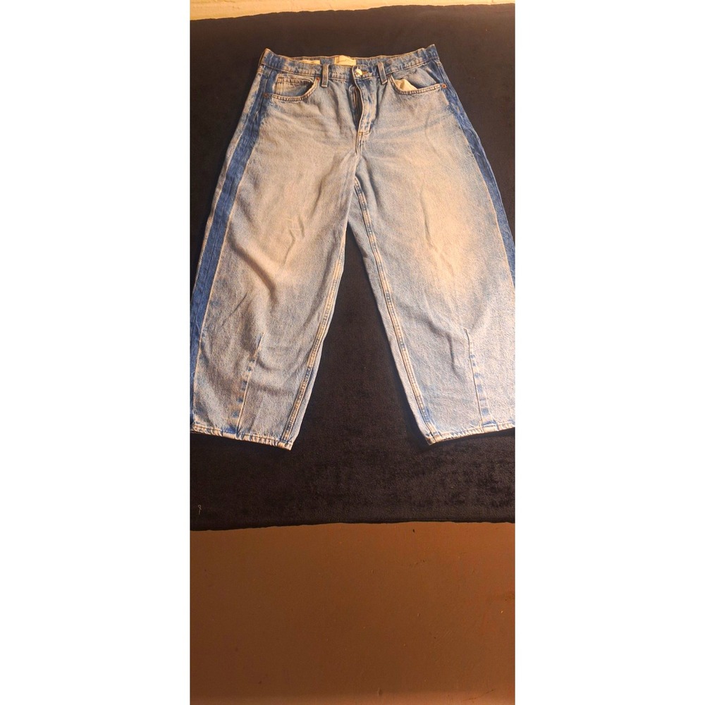 Universal Thread Womens Light Wash High Rise Easy Barrel Jeans Blue Size 12